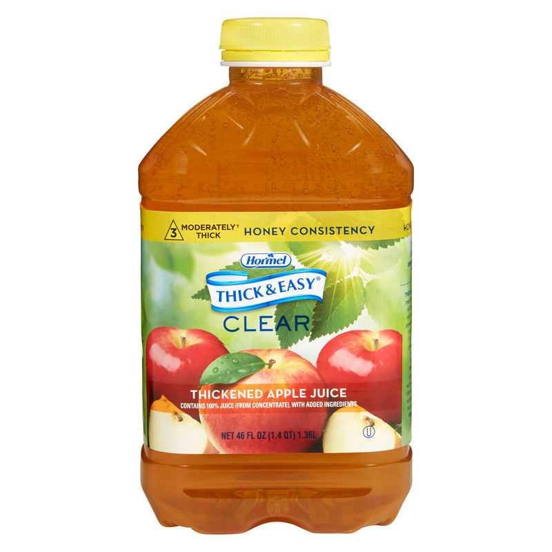 Thick & Easy Honey Consistency Apple Thickened Beverage, 46-ounce bottle (Case of 6)