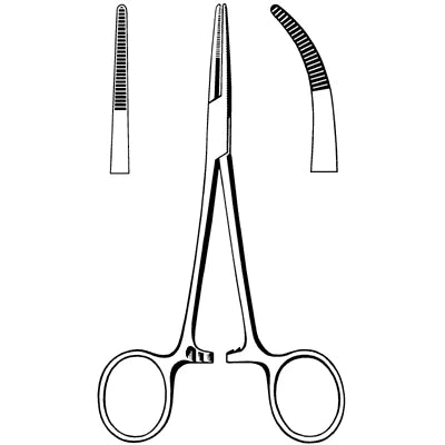 Merit Kelly Hemostatic Forceps - 5-1/2", Straight - 97-436
