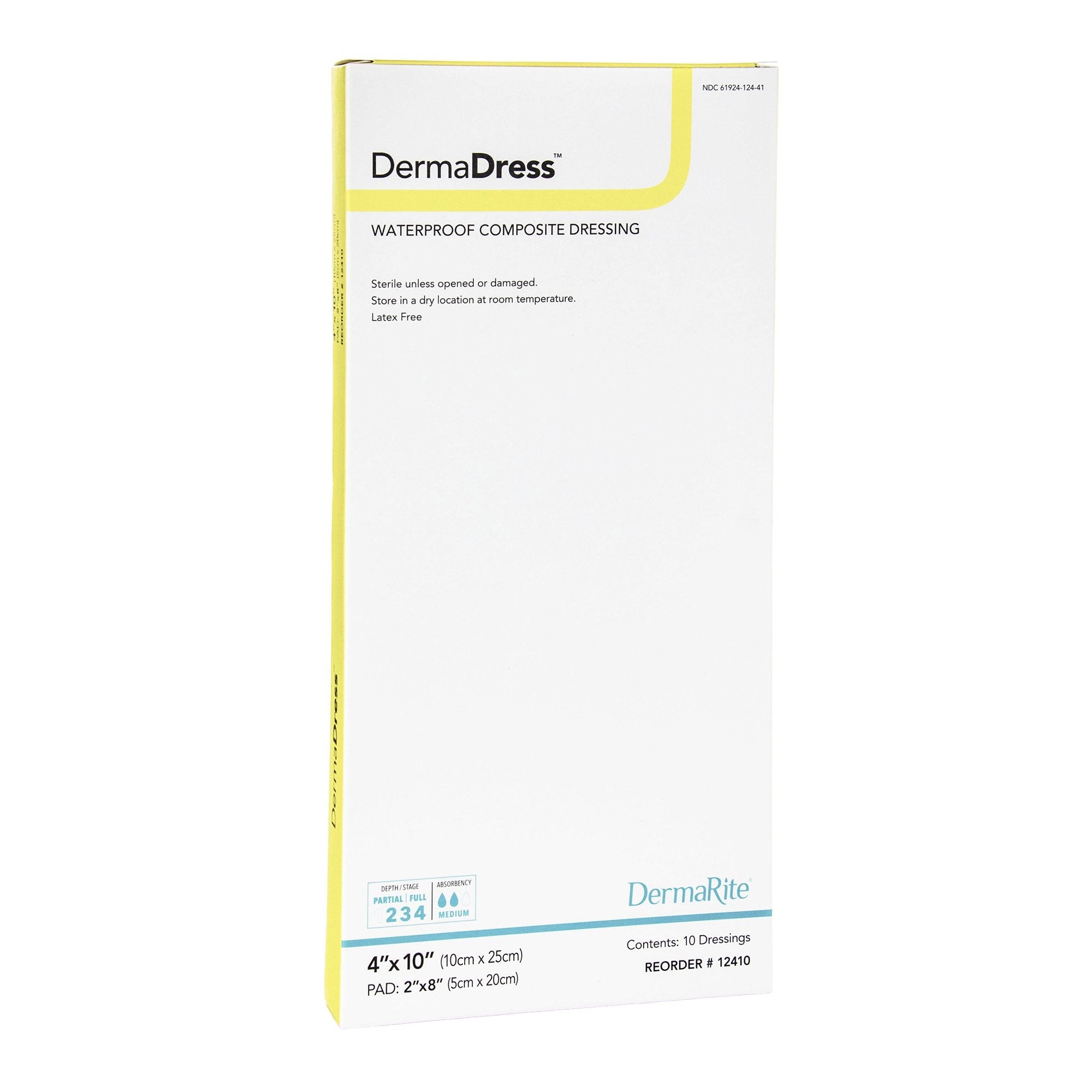 Sion Brands LLC DermaDress Composite Dressing, 4 x 10 Inch (10/BX) 