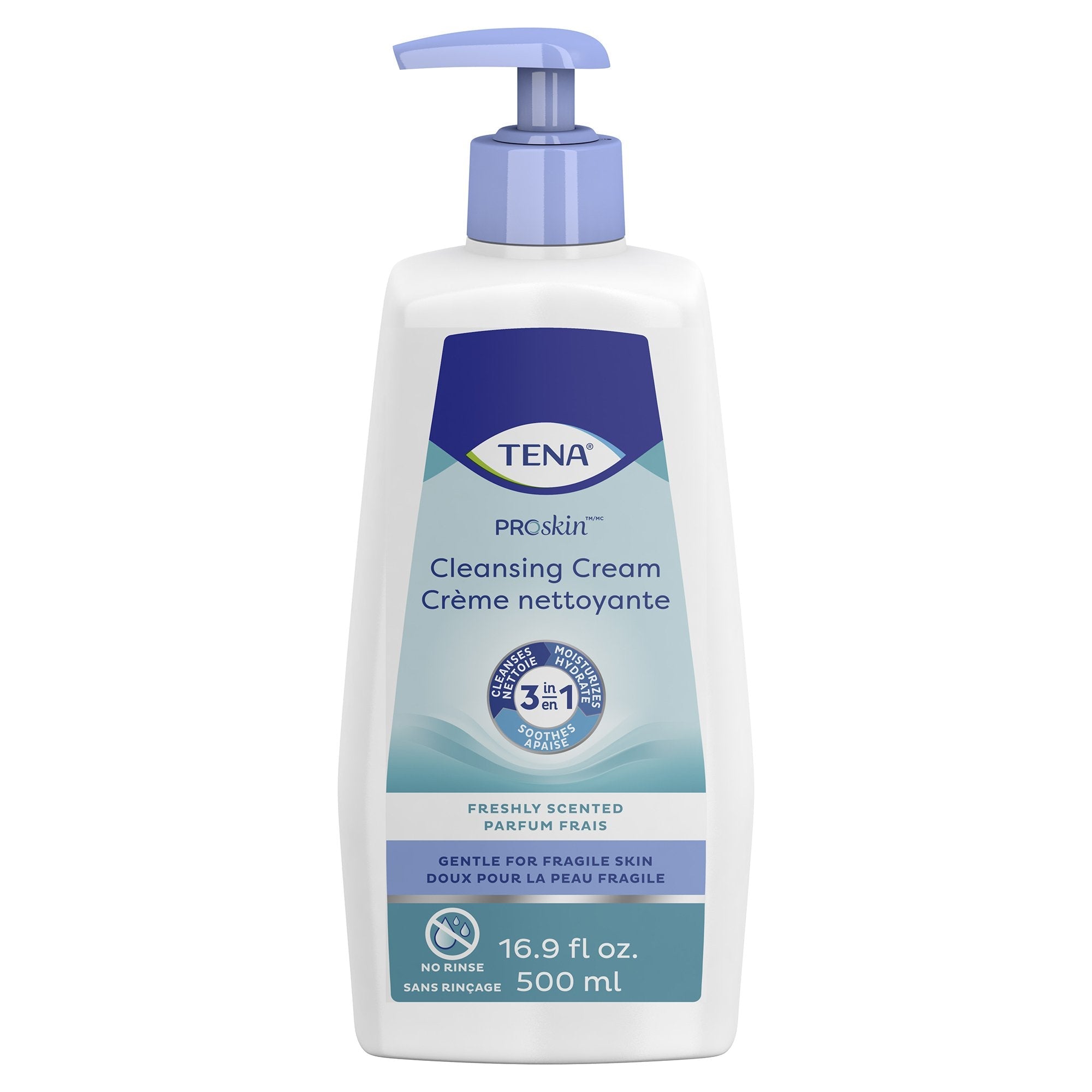 Essity HMS North America Inc Tena Body Wash Cleansing Cream, Alcohol-Free, Three-in-One formula (10/CS) 