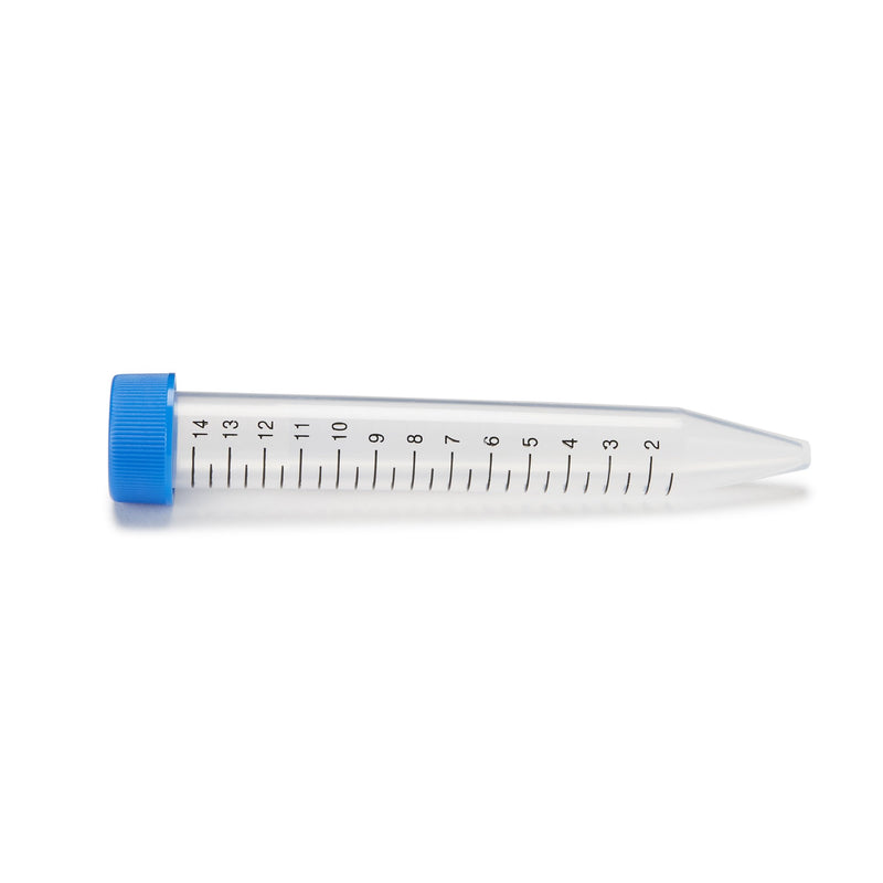 McKesson Centrifuge Tube, 15 mL, 17 x 120 mm, Blue Screw Cap (Case of 500)