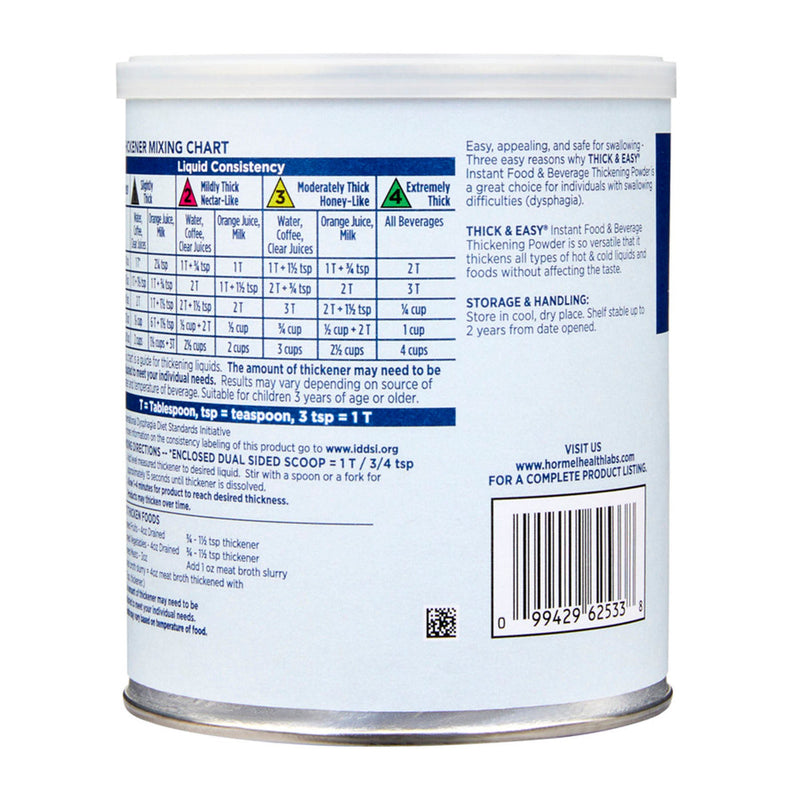 Thick & Easy IDDSI Level 0 Thin Food and Beverage Thickener, 8-ounce Canister (Each)