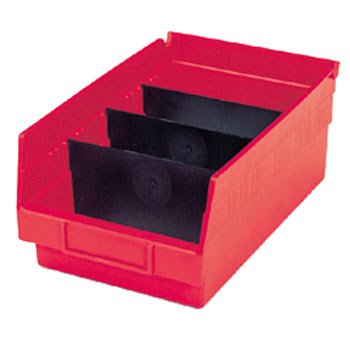 Bin Width Divider Akro-Mils 3 X 4 Inch Black Polypropylene (24/PK) 