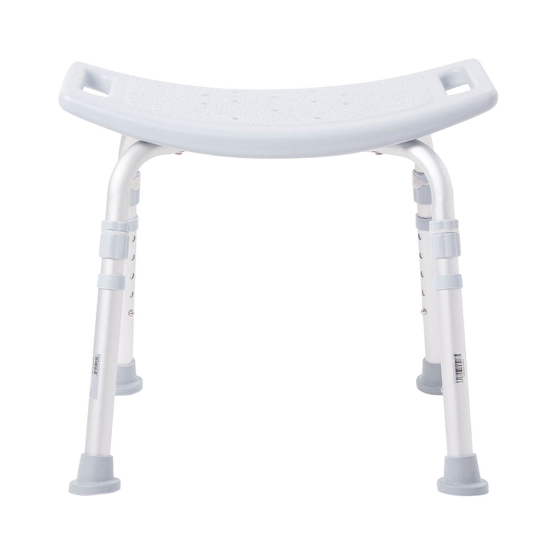 McKesson Aluminum Bath Bench Without Backrest, 15.5 – 19.5 Inch, Gray (Case of 4)