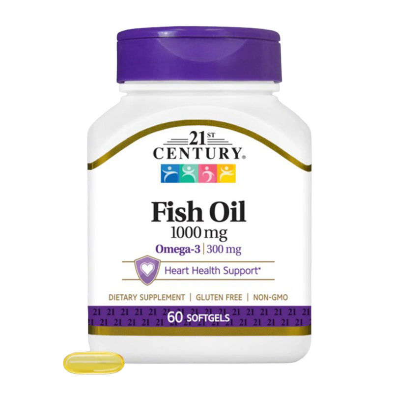 21st Century Fish Oil Omega 3 Supplement (Bottle of 60)
