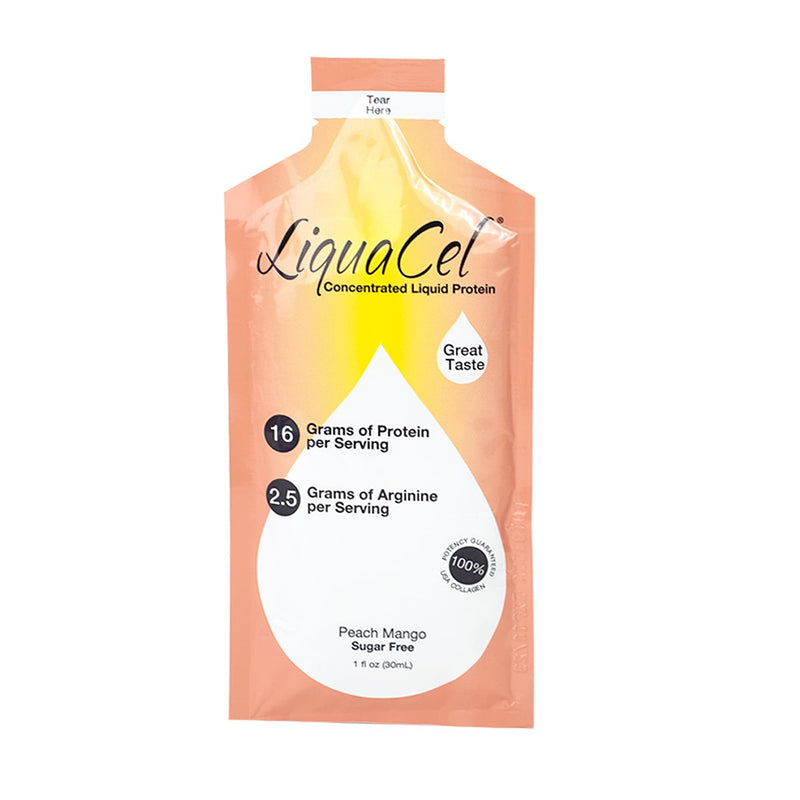 Global Health Products LiquaCel Peach Mango Concentrated Liquid Protein (100/CS) 