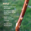 Brazos Maple Rustic Walking Stick, 55-Inch Height (Each)