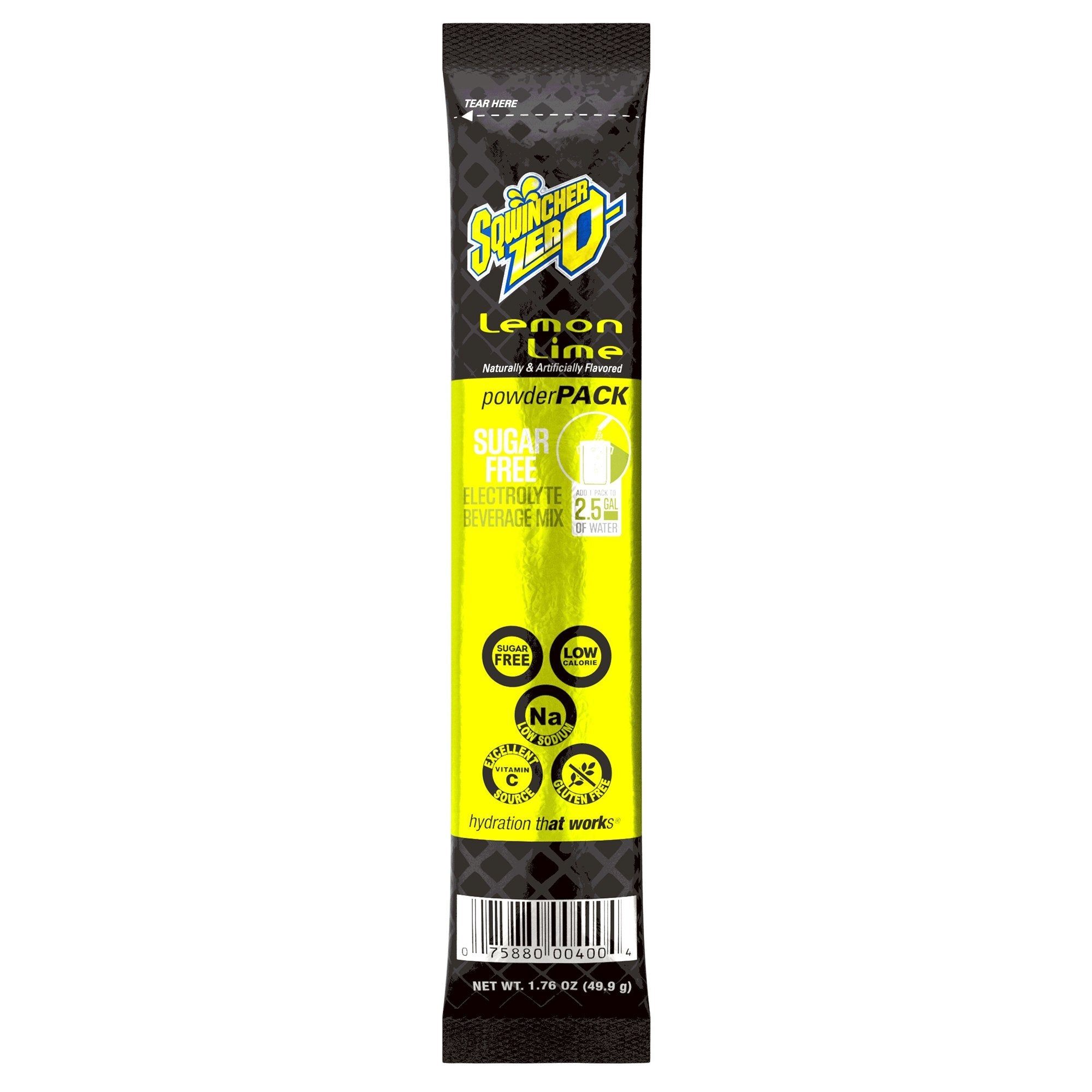Kent Precision Foods Sqwincher Zero Lemon-Lime Electrolyte Replenishment Drink Mix (32/CS) 