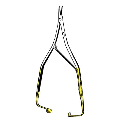 Sklar TC Boynton Needle Holder - 5", Serrated, Delicate - 21-8041 