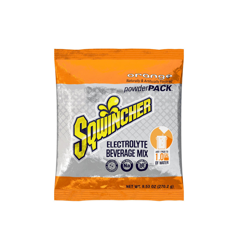 Sqwincher Powder Pack Orange Electrolyte Replenishment Drink Mix (Case of 80)