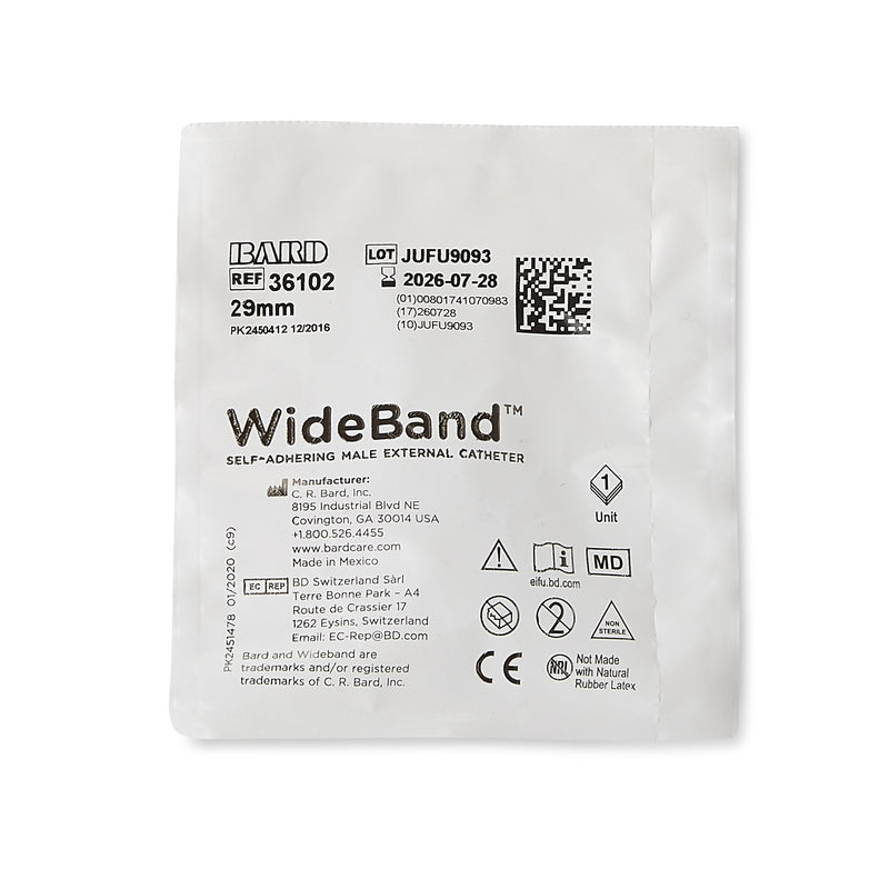 Bard Bard Wide Band Male External Catheter, Medium (100/BX) 