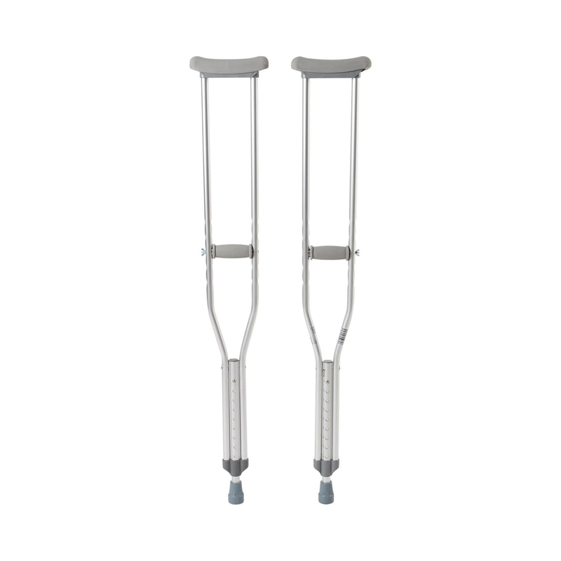 McKesson Adult Underarm Crutches, 5'2" – 5'10" (Case of 8 Pairs)