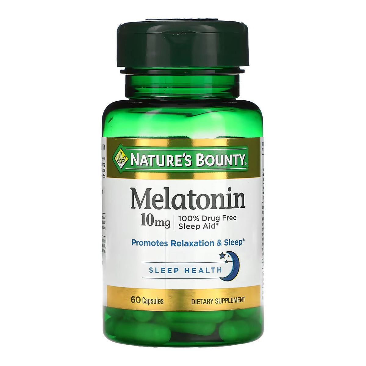 Nature's Bounty Melatonin 10 mg Capsules (Bottle of 60)