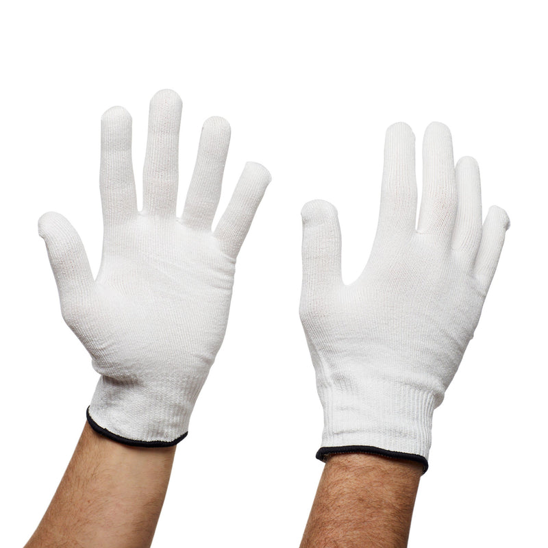 Cut Resistant Glove Liner Flex-Gard Full-Finger HDPE Fiber / Spandex / Polyester White X-Large (Case of 10 Pairs)