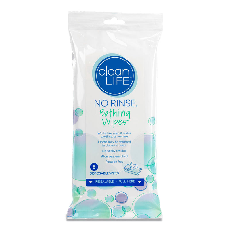 No Rinse Cleansing & Deodorizing Bath Wipes (Case of 192)