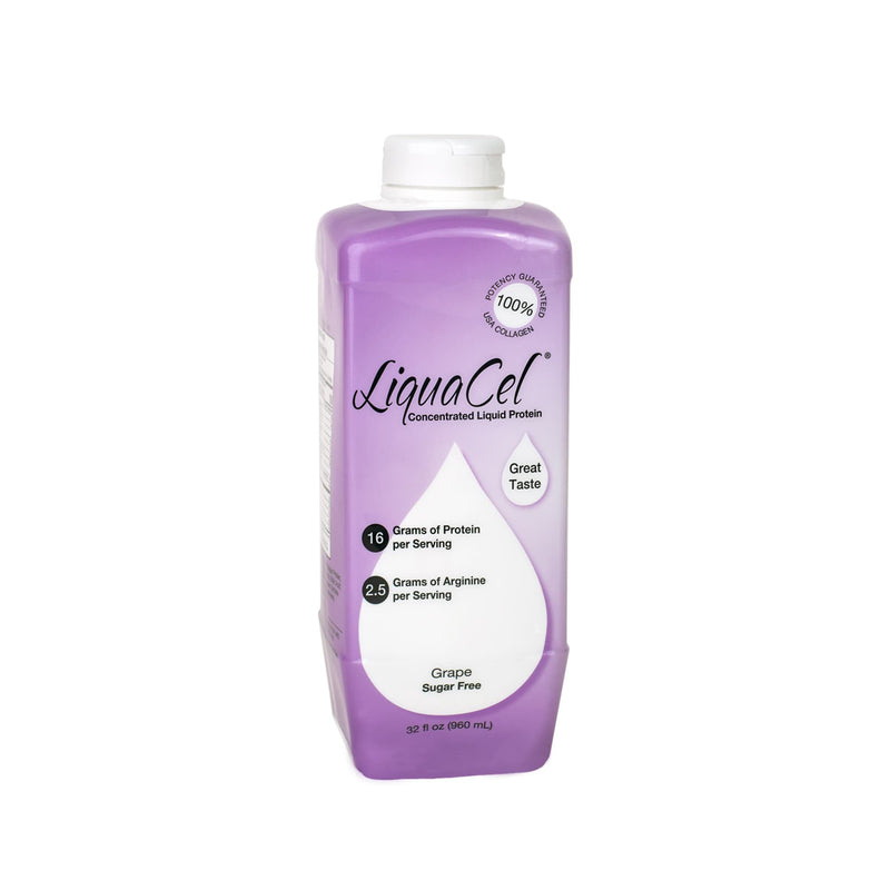 Global Health Products LiquaCel Grape Concentrated Liquid Protein, 32-ounce bottle (6/CS)