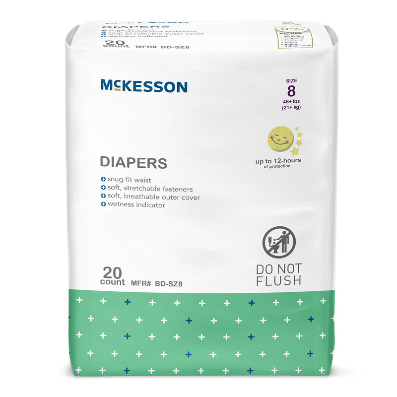 McKesson Youth Diaper / Incontinence Brief for Children weighing 46 lbs. or more (Case of 80)
