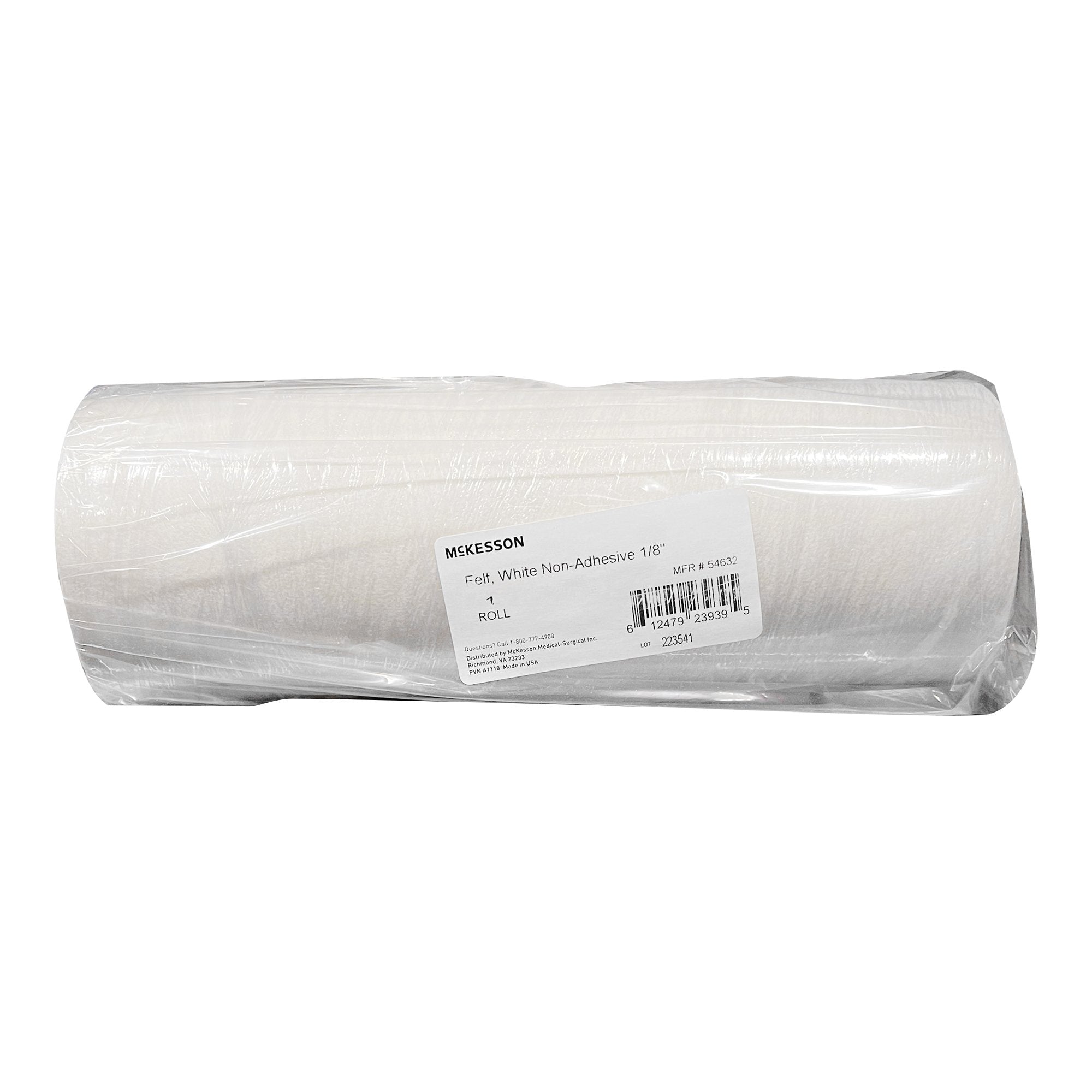 McKesson Brand McKesson White Orthopedic Felt Roll, 12 Inch x 7 Yard (6/CS) 