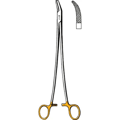 Sklar TC Heaney Needle Holder - 8-1/4", Curved, Serrated - 21-8060