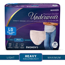 McKesson Premium Discreet Underwear for Women, Heavy Absorbency, Large (Case of 80)