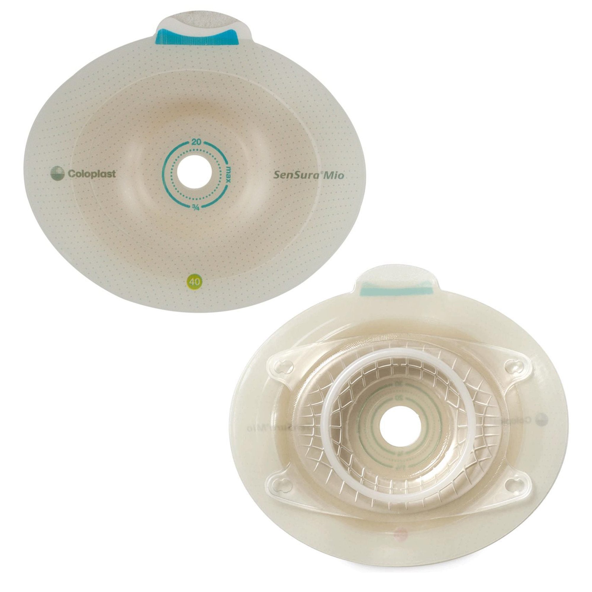 Coloplast SenSura Mio Convex Light Click Ostomy Barrier, 25 mm Stoma Opening, Red Match (5/BX) 