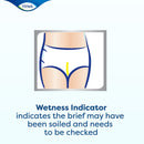 Essity HMS North America Inc Tena Dry Comfort Briefs with Curvdefence Extra Large, 52 – 62 Inch Five Drops (80/CS) 
