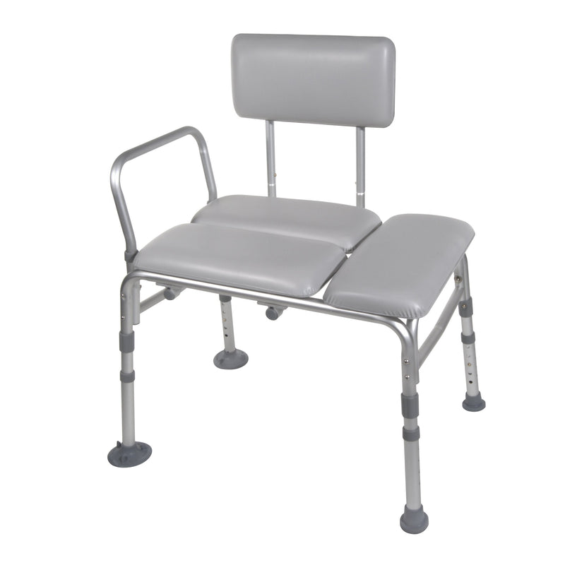 Drive DeVilbiss Healthcare drive Aluminum Knocked Down Bath Transfer Bench, 17¾ – 21¾ Inch Seat Height 