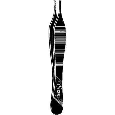 Sklar Black Laser Adson Dressing Forceps - 4-3/4", Straight, Serrated - 90-2261 