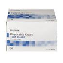 McKesson Brand McKesson Twin-Blade Disposable Razor, Blue (100/CS)