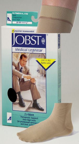 Jobst Compression Socks, Large, White (Pair)