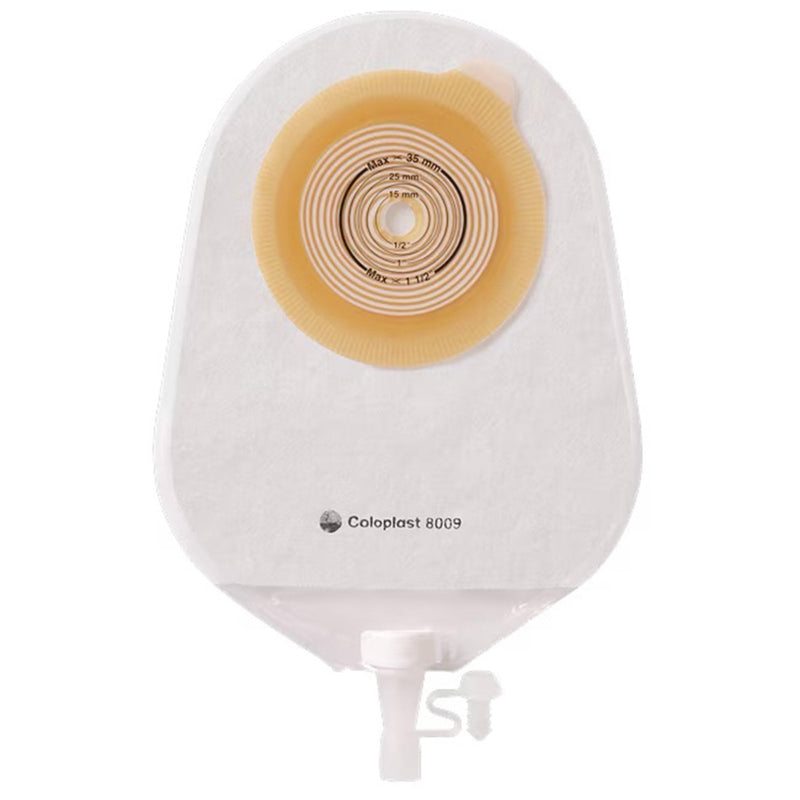 Coloplast Assura Pediatric 1-Piece Transparent Urostomy Pouch, 10 – 35 mm Stoma (10/BX) 