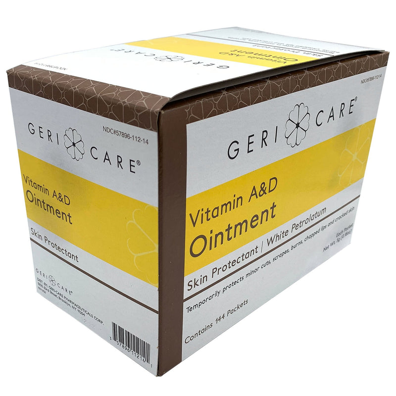 Geri-Care Vitamin A & D Ointment Skin Protectant with Petrolatum, 5-gram Packet (Case of 864)