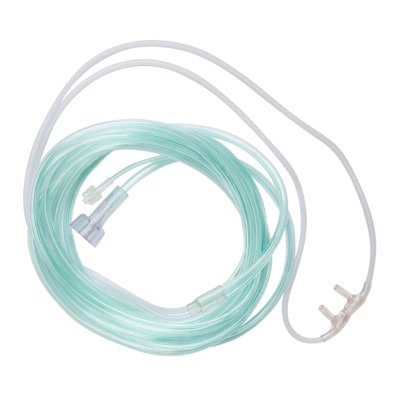 ETCO2 Nasal Cannula McKesson Adult Curved Prongs 10 Foot Tubing Low Flow Rate (Case of 25)