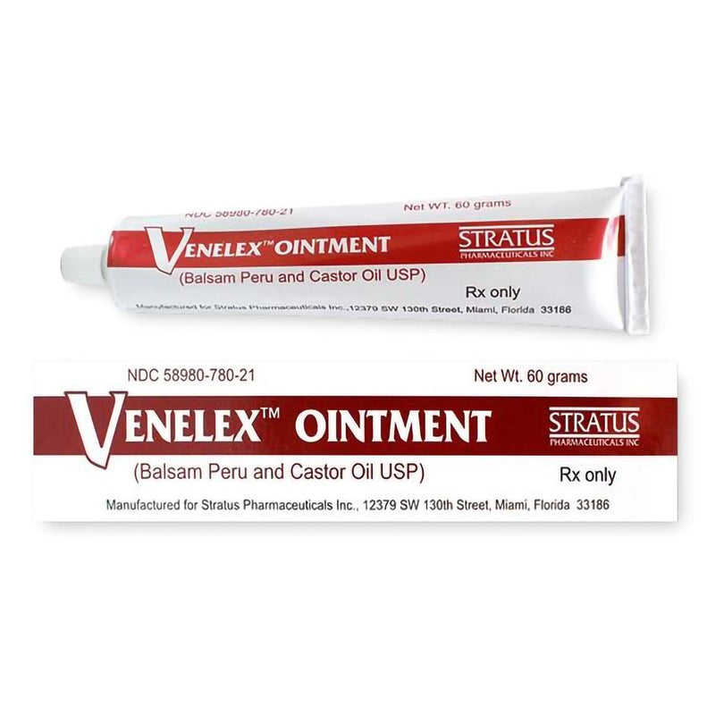 Venelex Balsam Peru / Castor Oil 87 mg - 788 mg / Gram Ointment 60 Gram 