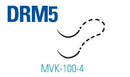 SUTURE BLK MONO NYLON 9-01/2.5CM NDL 2DRM5 12/BX