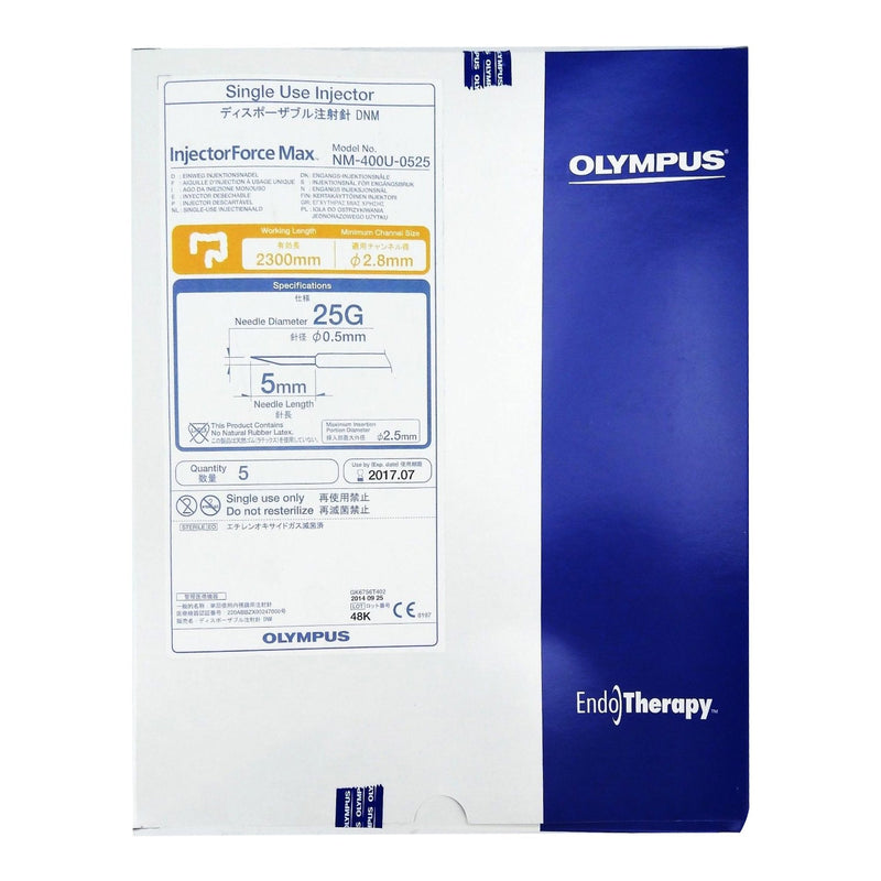Hemostasis Injection Needle InjectorForce Max 1/8 Inch Length 25 Gauge Regular Wall Without Safety 