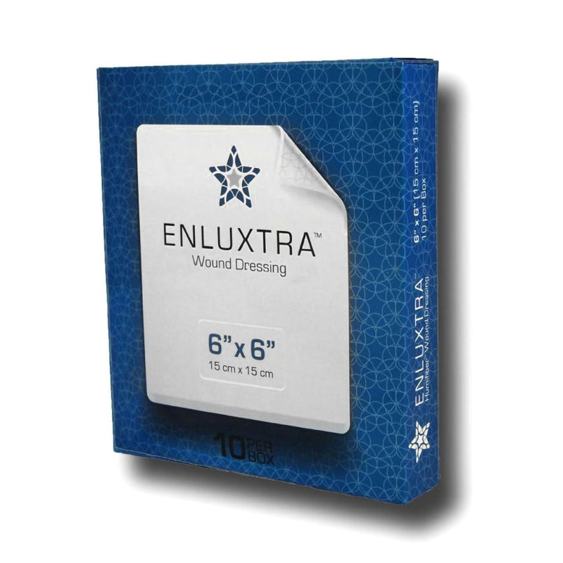 Super Absorbent Dressing Enluxtra Self-Adaptive 6 X 6 Inch Square