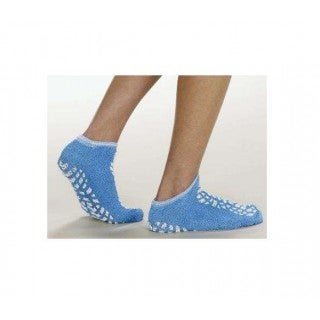 SLIPPERS TERRY DOUBLE TREADBARIATRIC BROWN 48PR/CS