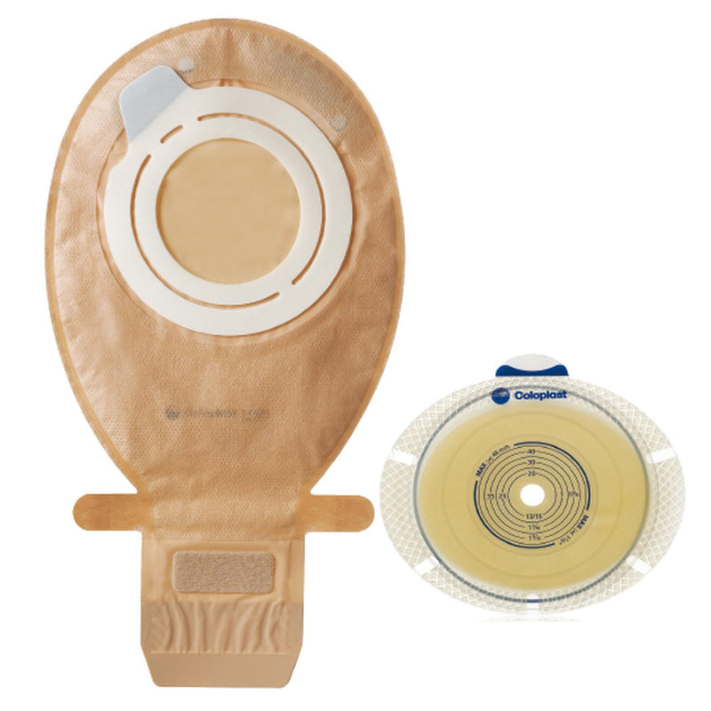 Ostomy Pouch SenSura Flex Xpro Two-Piece System Maxi Length Convex Light, Trim to Fit 5/8 to 2-1/16 Inch Stoma Drainable (Box of 5)