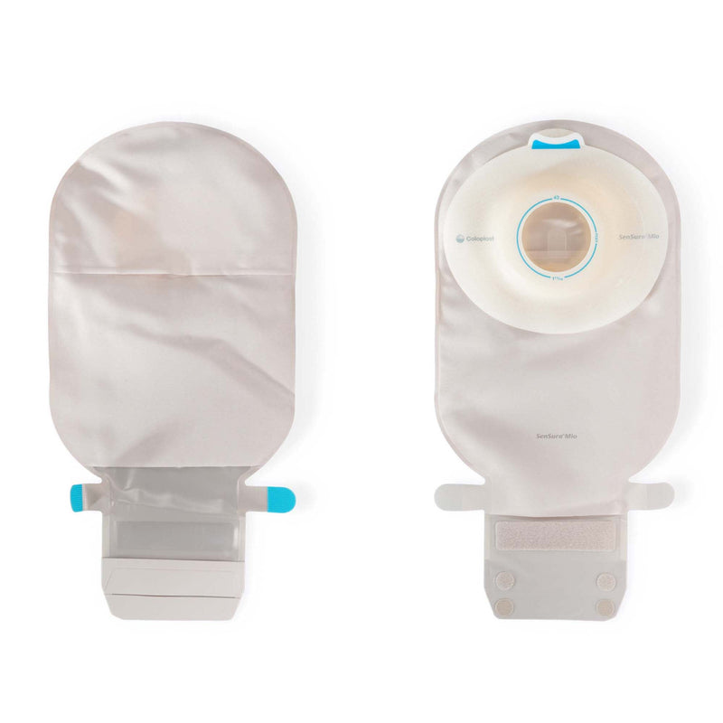 Ostomy Pouch SenSura Mio Convex One-Piece System 11 Inch Length, Maxi Deep Convex, Pre-Cut 1-1/2 Inch Stoma Drainable (Box of 10)