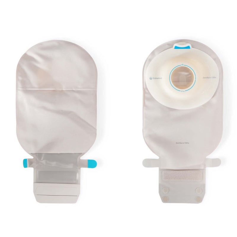 Ostomy Pouch SenSura Mio Convex One-Piece System 11 Inch Length, Maxi Deep Convex, Pre-Cut 1-1/2 Inch Stoma Drainable (Box of 10)