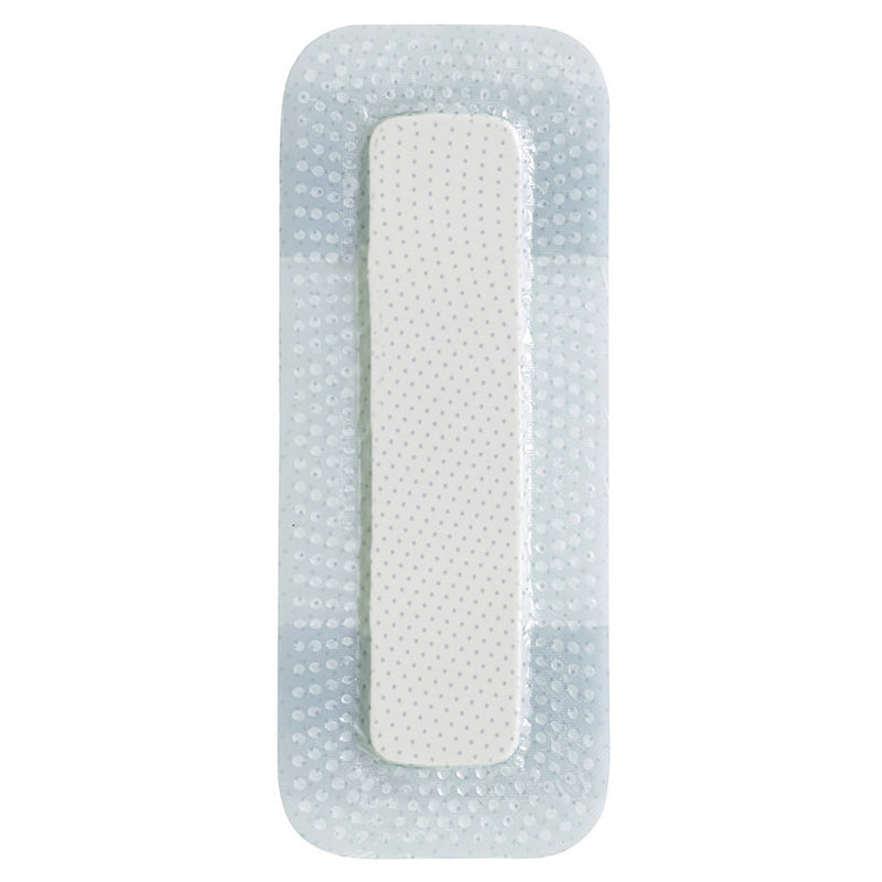Thin Foam Dressing Biatain Silicone Lite 2 X 5 Inch With Border Film Backing Silicone Adhesive Rectangle Sterile (Box of 5)