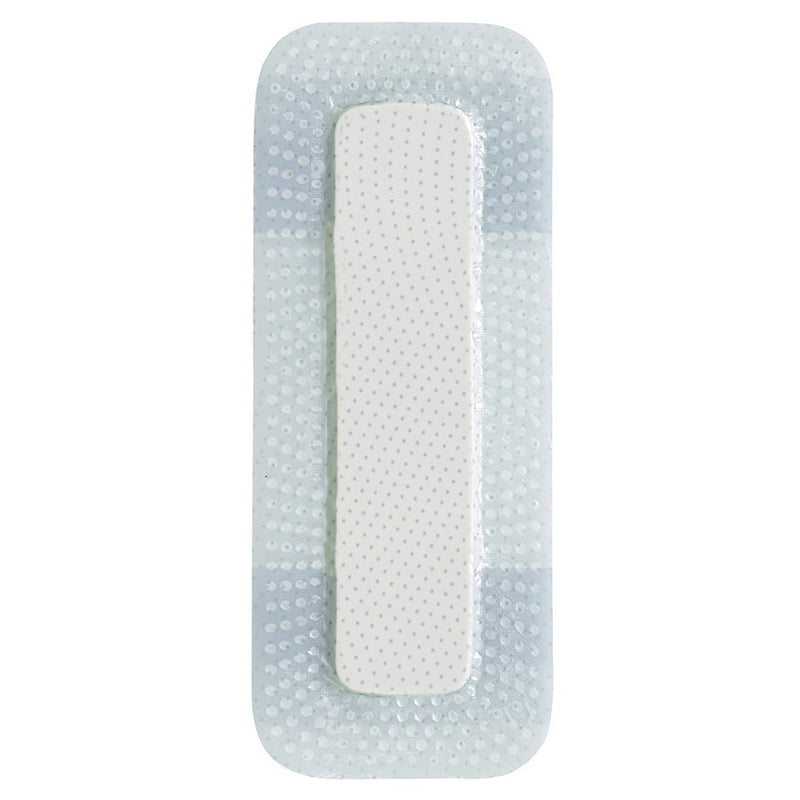 Thin Foam Dressing Biatain Silicone Lite 2 X 5 Inch With Border Film Backing Silicone Adhesive Rectangle Sterile 