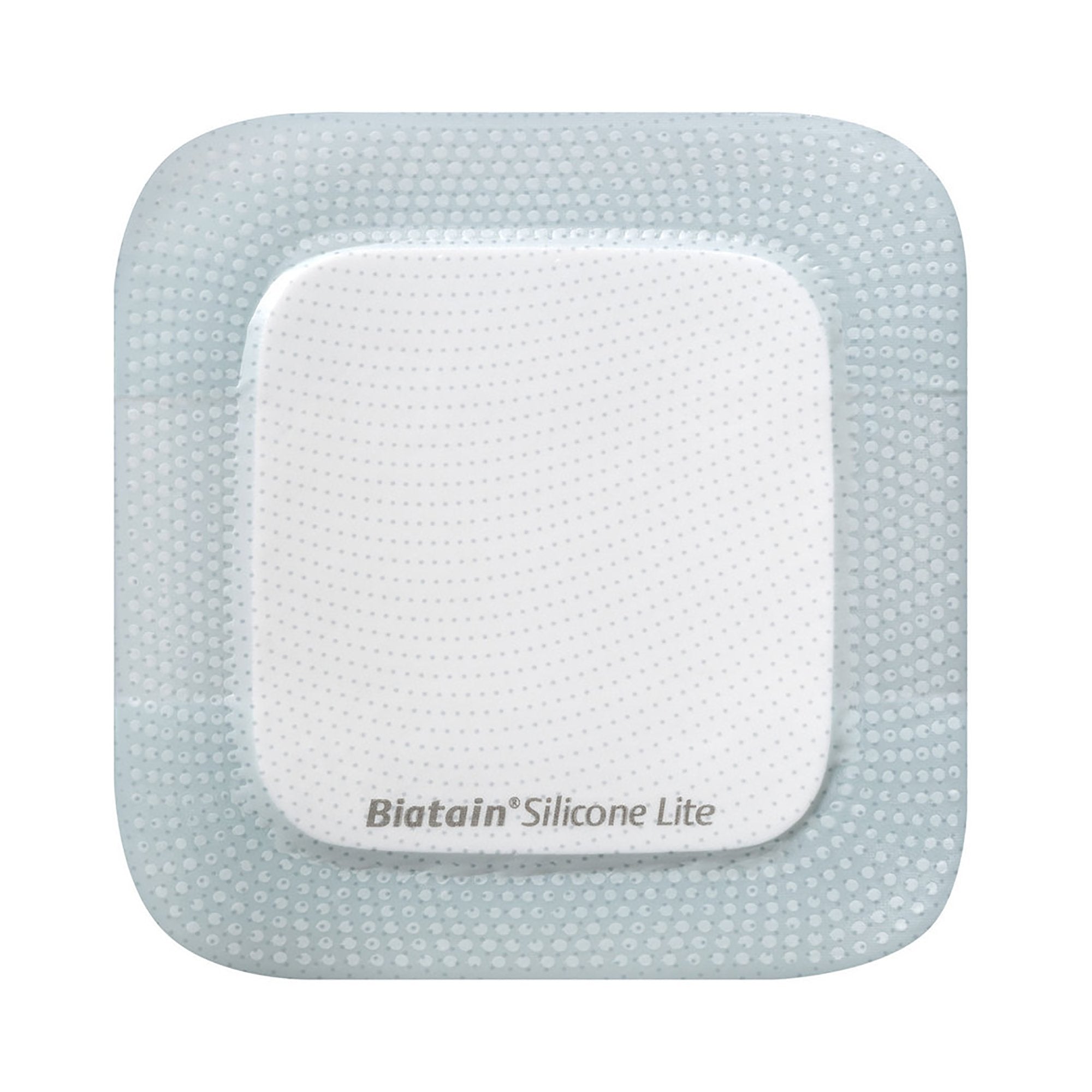 Thin Foam Dressing Biatain Silicone Lite 2 X 2 Inch With Border Film Backing Silicone Adhesive Square Sterile 