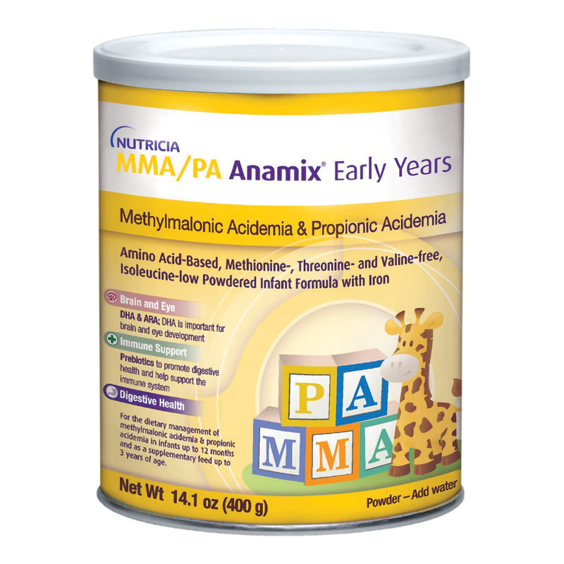 Infant Formula MMA/PA Anamix Early Years Unflavored 14.1 oz. Can Powder Amino Acid Methylmalonic Acidemia (MMA) / Propionic Acidemia (PA) 