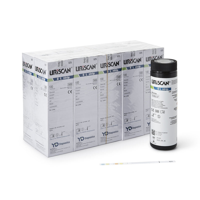 Urinalysis Reagent Uriscan Blood, Glucose, Leucocytes, Nitrite, pH, Protein For CONSULT Urine Analyzer 773 / SELECT Urine Analyzer 505 / Uriscan Optima Touch-Screen Urine Analyzer 