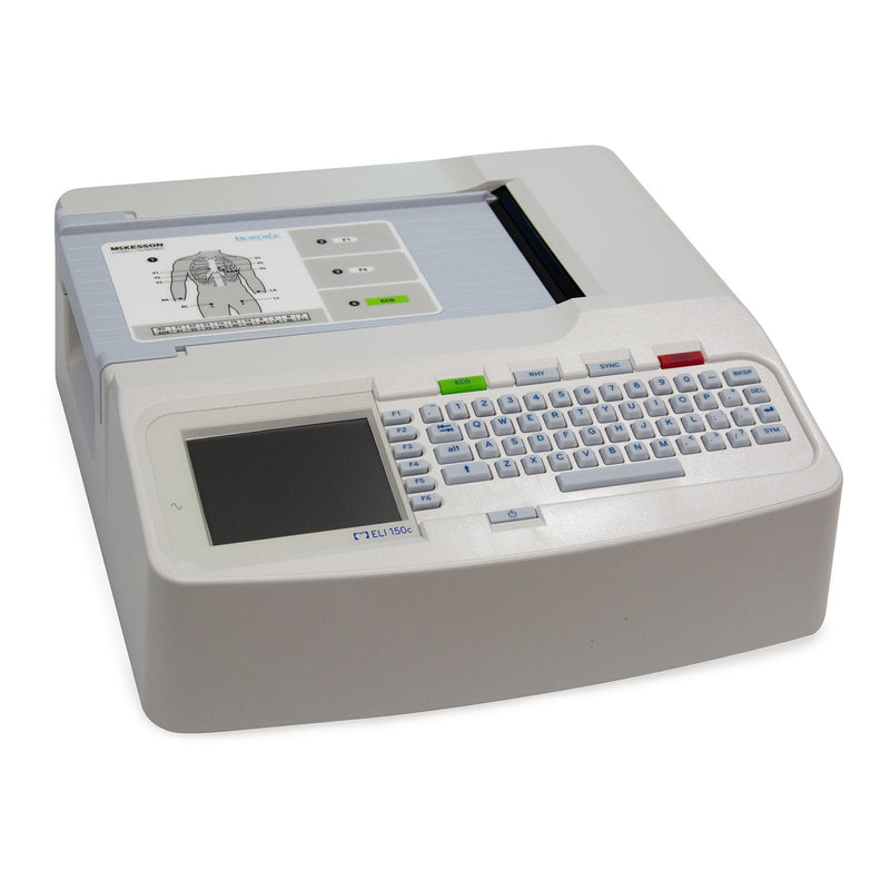 Electrocardiograph McKesson LUMEON and Burdick AC Power / Battery Operated LCD Display Resting 