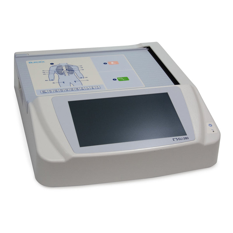 Electrocardiograph McKesson LUMEON and Burdick AC Power / Battery Operated LCD Display Resting 