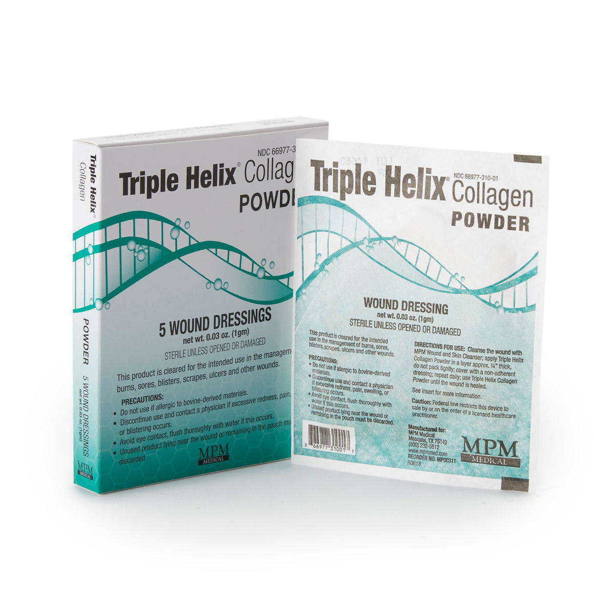 Collagen Powder Triple Helix Sterile 1 Gram (Case of 50)