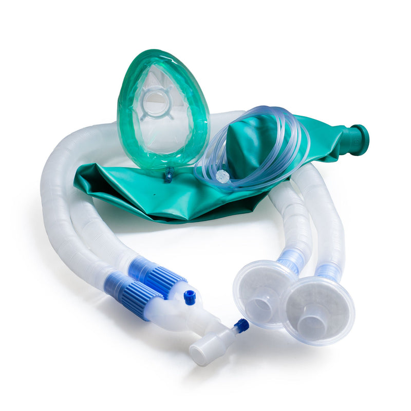 Anesthesia Breathing Circuit McKesson Expandable Tube 108 Inch Tube Dual Limb Adult 3 Liter Bag Single Patient Use (Case of 20)